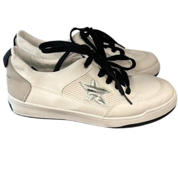 Vintage Havana Perla Chrome Star Low Top Sneakers - White Multi, Size  7 - Picture 1 of 14